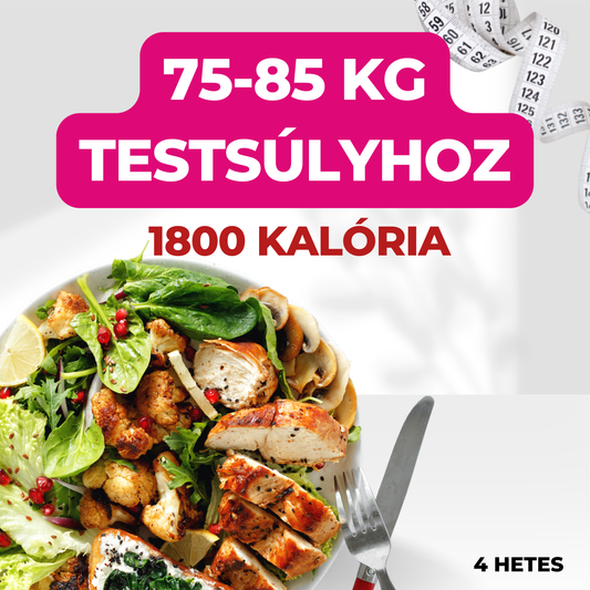 1800 kalóriás 4 hetes étrend javaslat
