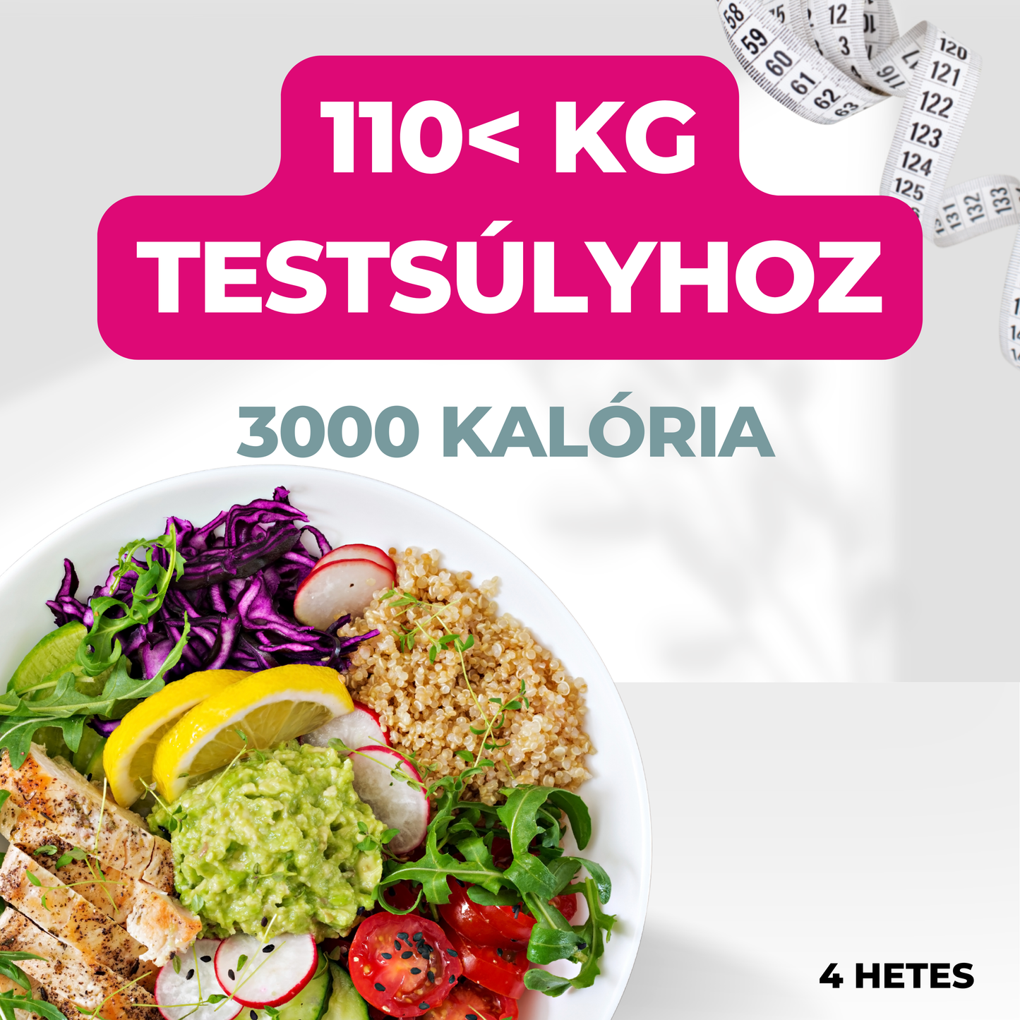 3000 kalóriás 4 hetes étrend javaslat
